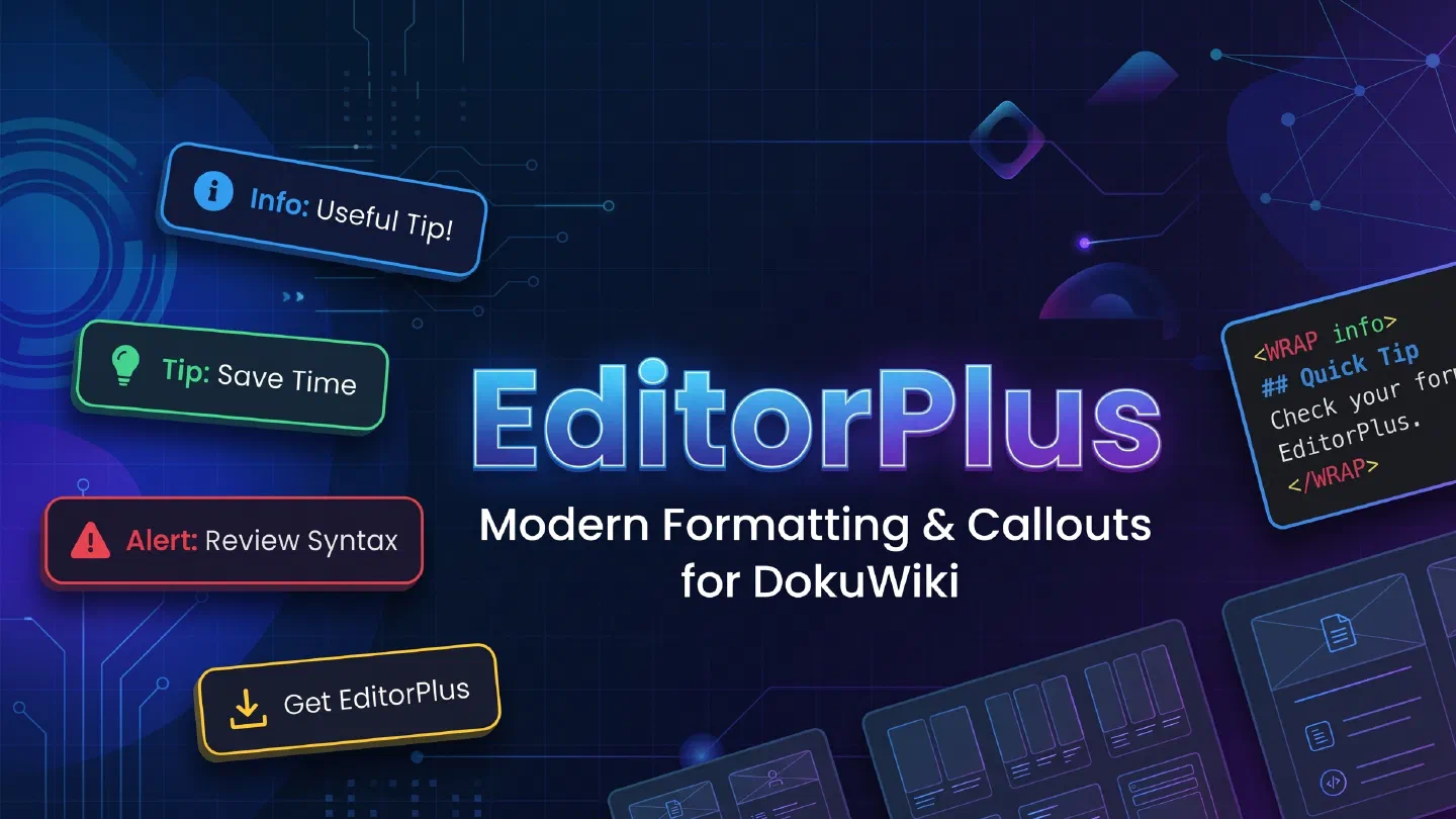 EditorPlus DokuWiki Plugin Cover