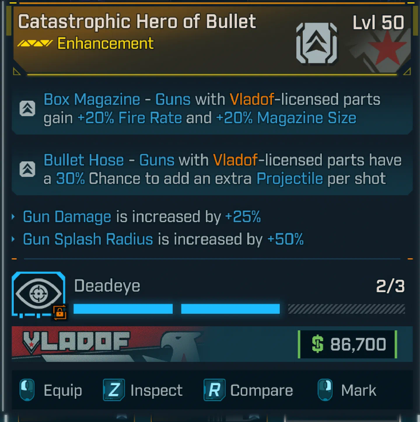 Catastrophic Hero of Bullet